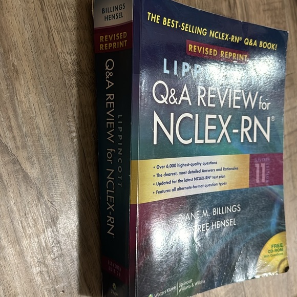 Lippincott Q & A Review for NCLEX-RN used but clean, no writings. - Picture 2 of 4